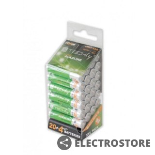 Techly Baterie alkaliczne LR03 AAA 24szt,(IBT-LR03T24B)