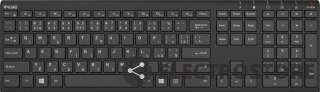 YENKEE Klawiatura bezprzewodowa Slim YKB 2000 CSBK akumulator