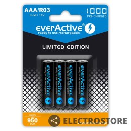 EverActive Akumulatory R03/AAA 1000 mAh, blister 4 szt. Edycja limitowana