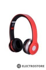 Rebeltec Stereofoniczne słuchawki z mikrofonem CRISTAL RED
