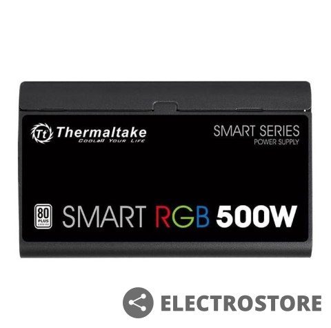 Thermaltake Smart 500W RGB (80+ 230V EU, 2xPEG, 120mm, Single Rail) Thermaltake Smart 500W RGB (80+ 230V EU, 2xPEG, 120mm, Single Rail)