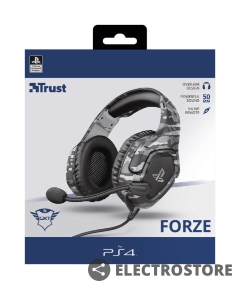 Trust Słuchawki gamingowe GXT 488 FORZE-G PS4 Trust Słuchawki gamingowe GXT 488 FORZE-G PS4