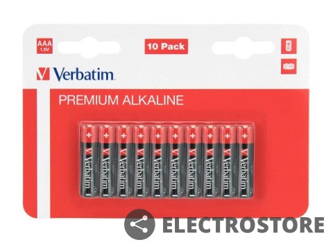 Verbatim Bateria Alkaliczna LR3 (AAA)(10szt. blister)