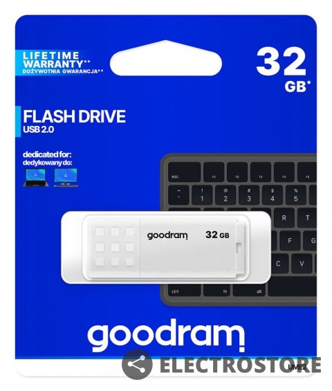 GOODRAM Pendrive UME2 32GB USB 2.0 Biały