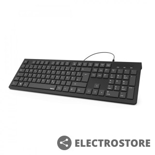 Hama Klawiatura przewodowa KC-200 Czarna