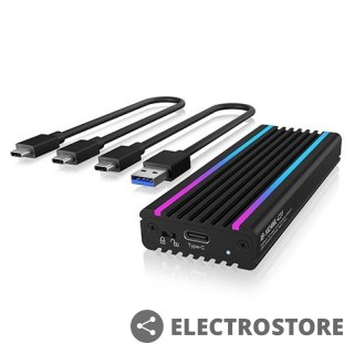 IcyBox IB-1824ML-C31 Obudowa M.2 NVMe z oświetleniem RGB