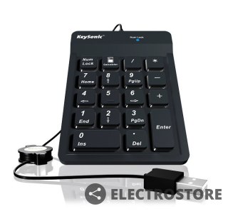 KEYSONIC Klawiatura ACK-118BK2 odporna na kurz, IP64