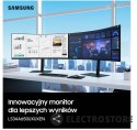 Samsung Monitor 34 cale LS34A650UXUXEN VA 3440x1440 UWQHD 21:9 1xHDMI 1xUSB-C 1xDP LAN (RJ45) 5ms HAS+PIVOT zakrzywiony 3Y