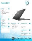 Dell Notebook Vostro 3510 Win11Pro i7-1165G7/8GB/512GB SSD/15.6'' FHD/GeForce MX350/FgrPr/Cam & Mic/WLAN + BT/Backlit Kb/3 Cell/3Y BW