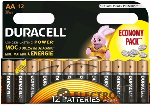 Duracell Baterie Basic AA/LR6 12szt blister