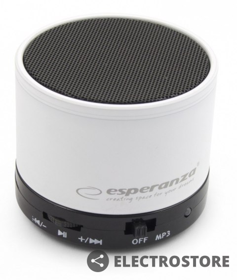 Esperanza Głośnik bluetooth RITMO Biały EP115W