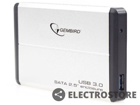 Gembird Kieszeń zewnętrzna HDD 2.5'' Sata USB 3.0 Silver Gembird Kieszeń zewnętrzna HDD 2.5'' Sata USB 3.0 Silver