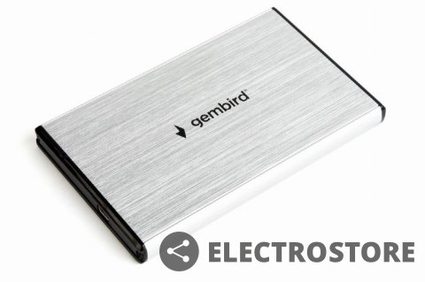 Gembird Obudowa dla dysków 2.5 USB3.0/aluminium/srebrna