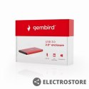 Gembird Obudowa dla dysków 2.5 USB3.0/czerwona
