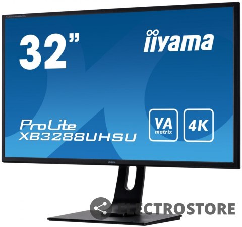 IIYAMA Monitor 31,5 XB3288UHSU 4K,VA,HDMI/DP/USB/PiP IIYAMA Monitor 31,5 XB3288UHSU 4K,VA,HDMI/DP/USB/PiP