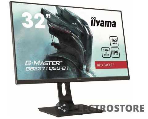 IIYAMA Monitor 31.5 cala GB3271QSU-B1 QHD,1ms,IPS,165Hz,HDMI,DP,400cd,FreeSync IIYAMA Monitor 31.5 cala GB3271QSU-B1 QHD,1ms,IPS,165Hz,HDMI,DP,400cd,FreeSync