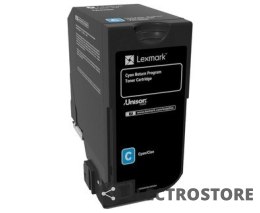 Lexmark Toner 74C20C0 do CS720, CS725 3K cyan