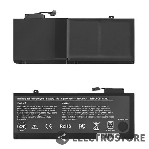 Qoltec Bateria do Apple MacBook Pro 13", 5800mAh, 10.95V