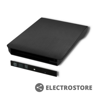 Qoltec Obudowa/kieszeń na napęd optyczny CD/DVD SATA | USB3.0 | 9.5mm