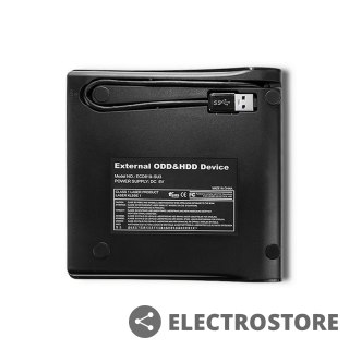 Qoltec Obudowa/kieszeń na napęd optyczny CD/DVD SATA | USB3.0 | 9.5mm
