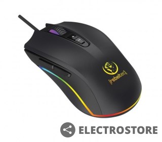 Rebeltec Mysz dla graczy przewodowa Predator Sensor SUNPLUS 190, rozdzielczość:800/1600/2400/4800/6400 DPI, 7 przycisków i rolka