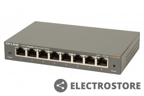 TP-LINK Przełącznik SMART TL-SG108E 8x1GbE TP-LINK Przełącznik SMART TL-SG108E 8x1GbE