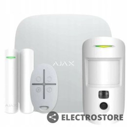 AJAX Zestaw alarmowy StarterKit Cam Plus Hub 2 Plus, MC, DP, SC biały