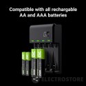 Green Cell Ładowarka VitalCharger do akumulatorów AA / AAA Ni-MH USB-C
