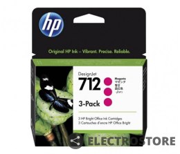 HP Inc. Ink 712 3-Pack 29ml Magenta 3ED78A
