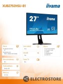 IIYAMA Monitor 27 cali XUB2792HSU-B1 IPS,FHD,HDMI,DP,VGA,PIVOT,USB,SLIM