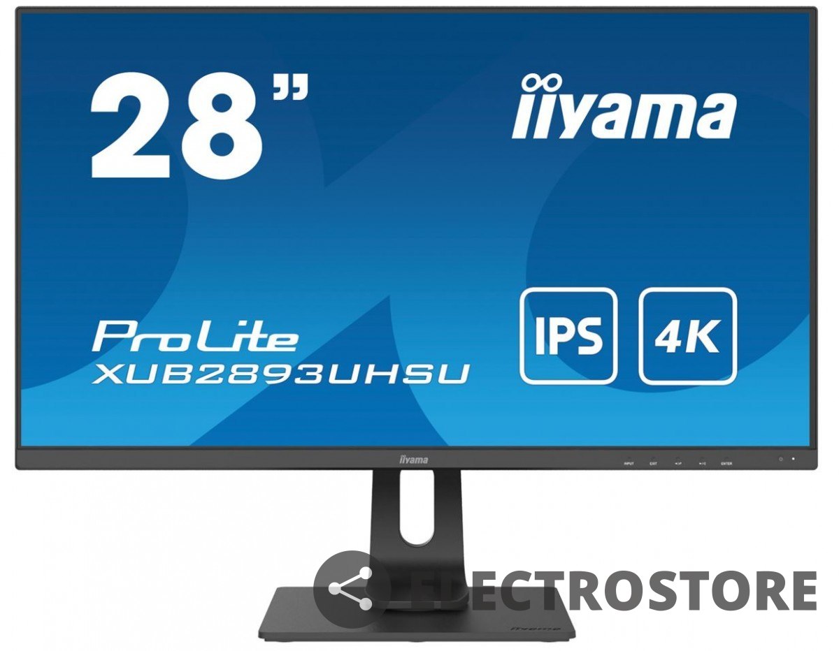 IIYAMA Monitor 28 cali XUB2893UHSU-B1 IPS,USB3.0,HDMI,DP,4K,3ms,300cd