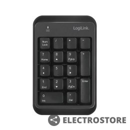 LogiLink Klawiatra numeryczna Bluetooth v5.1 Czarna