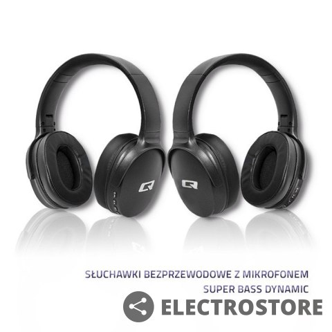 Qoltec Słuchawki bezprzewodowe z mikrofonem|BT|Super bass Dynamic| Czarne Qoltec Słuchawki bezprzewodowe z mikrofonem|BT|Super bass Dynamic| Czarne