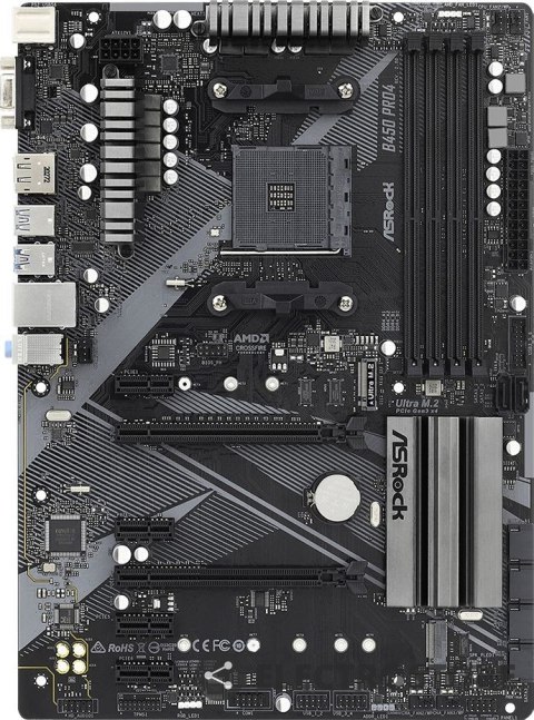 ASRock Płyta główna B450 PRO4 R2.0 AM4 4DDR4 DP/HDMI M.2 USB3.2 ATX ASRock Płyta główna B450 PRO4 R2.0 AM4 4DDR4 DP/HDMI M.2 USB3.2 ATX