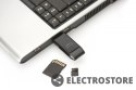 Digitus Czytnik kart 2-portowy USB 2.0 HighSpeed SD/Micro SD, kompaktowy, czarny