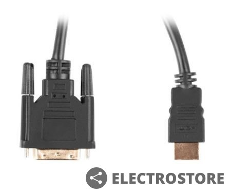Lanberg Kabel HDMI(M)-DVI-D(M) DUAL LINK 3 M czarny Lanberg Kabel HDMI(M)-DVI-D(M) DUAL LINK 3 M czarny