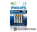 Philips Baterie Ultra Alkaline AAA 4szt. blister