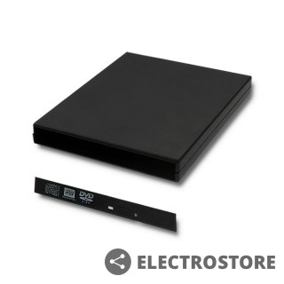 Qoltec Obudowa/kieszeń na napęd optyczny CD/DVD SATA USB 2.0 12.7mm
