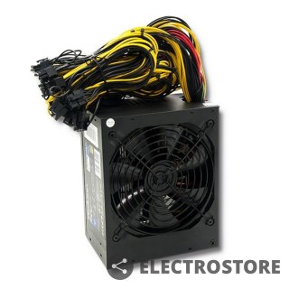 Qoltec Zasilacz ATX | 1600W | 80 Plus Gold | Bitcoin Miner