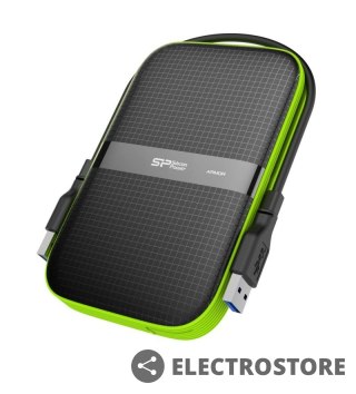 Silicon Power ARMOR A60 1TB USB 3.0 BLACK-GREEN/PANCERNY wstrząso/pyło i wodoodporny