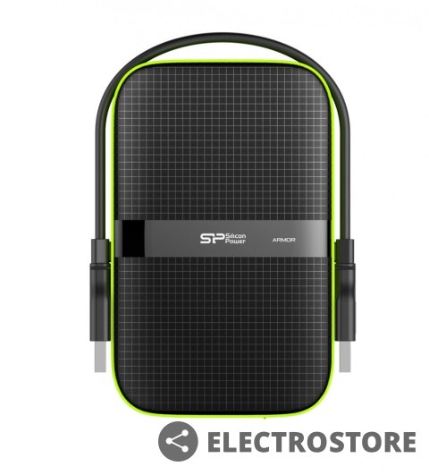 Silicon Power ARMOR A60 1TB USB 3.0 BLACK-GREEN/PANCERNY wstrząso/pyło i wodoodporny Silicon Power ARMOR A60 1TB USB 3.0 BLACK-GREEN/PANCERNY wstrząso/pyło i wodoodporny