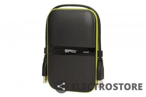 Silicon Power ARMOR A60 1TB USB 3.0 BLACK-GREEN/PANCERNY wstrząso/pyło i wodoodporny Silicon Power ARMOR A60 1TB USB 3.0 BLACK-GREEN/PANCERNY wstrząso/pyło i wodoodporny