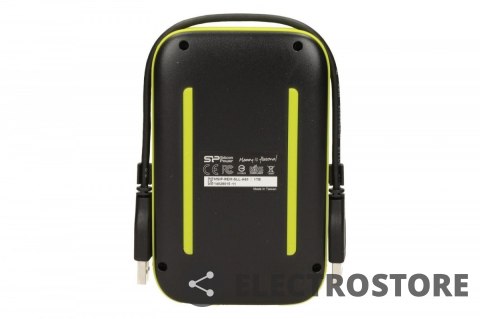 Silicon Power ARMOR A60 1TB USB 3.0 BLACK-GREEN/PANCERNY wstrząso/pyło i wodoodporny Silicon Power ARMOR A60 1TB USB 3.0 BLACK-GREEN/PANCERNY wstrząso/pyło i wodoodporny
