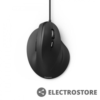 Hama Mysz przewodowa EMC-500 ergonomiczna Czarna