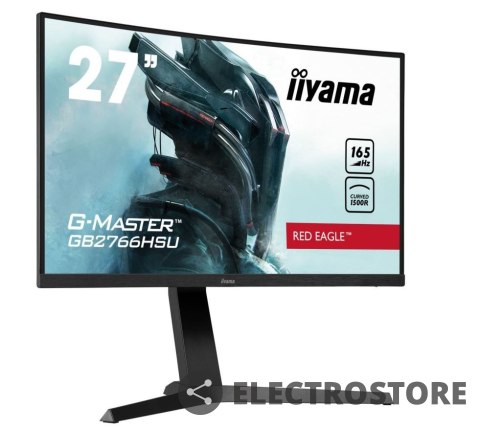 IIYAMA Monitor 27 cali GB2766HSU-B1 VA,165HZ,1500R,1MS,DP,HDMIx2,USB,FreeSyn