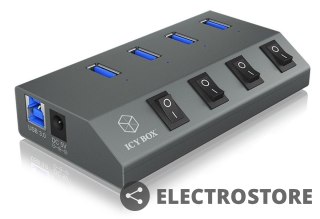 IcyBox IB-HUB1405C 4 portowy Hub USB 3.0