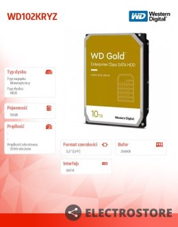 Western Digital Dysk twardy WD Gold Enterprise 10TB 3,5 SATA 256MB 7200rpm