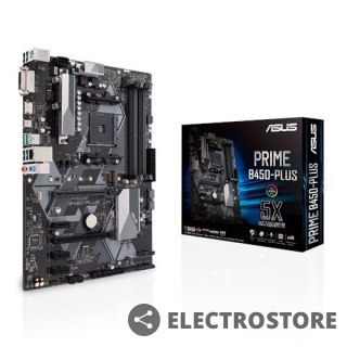 Asus Płyta główna PRIME B450-PLUS AM4 4DDR4 DVI/HDMI/M.2 ATX