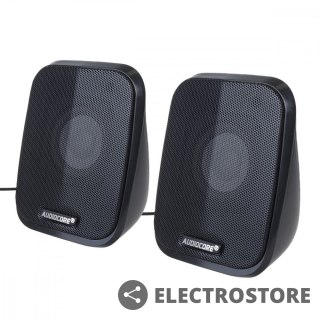 Audiocore Głośniki komputerowe 6W USB AC835 Czarne