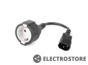 Gembird Adapter zasilania IEC320 C14->SCHUKO(F) 15 cm